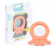 GiliGums Dětské silikonové kousátko Baby Octopus Teether, 3m+, meruňkova, 1 ks