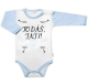 Body dlouhý rukáv s vtipným textem Baby Nellys, To dáš Tati!, vel. 74, kluk