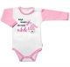 Body dl. rukáv s vtipným textem Baby Nellys, Když nespím já,tak nespí nikdo!, vel.86,holka